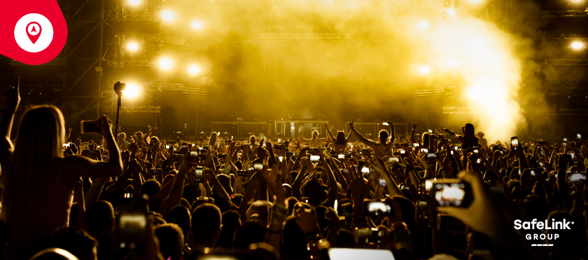logística en conciertos